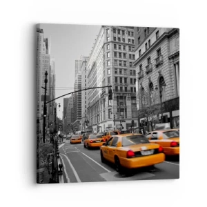 Obraz na plátně - Slunce velkoměsta - 30x30 cm