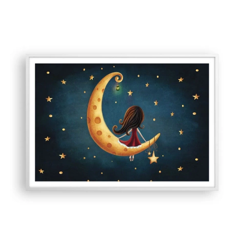 Plakát v bílém rámu - Kdysi dávno… - 100x70 cm