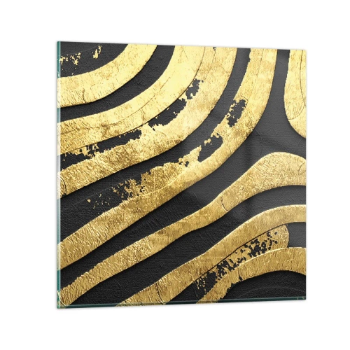 Obraz na skle - Vše plyne - 60x60 cm