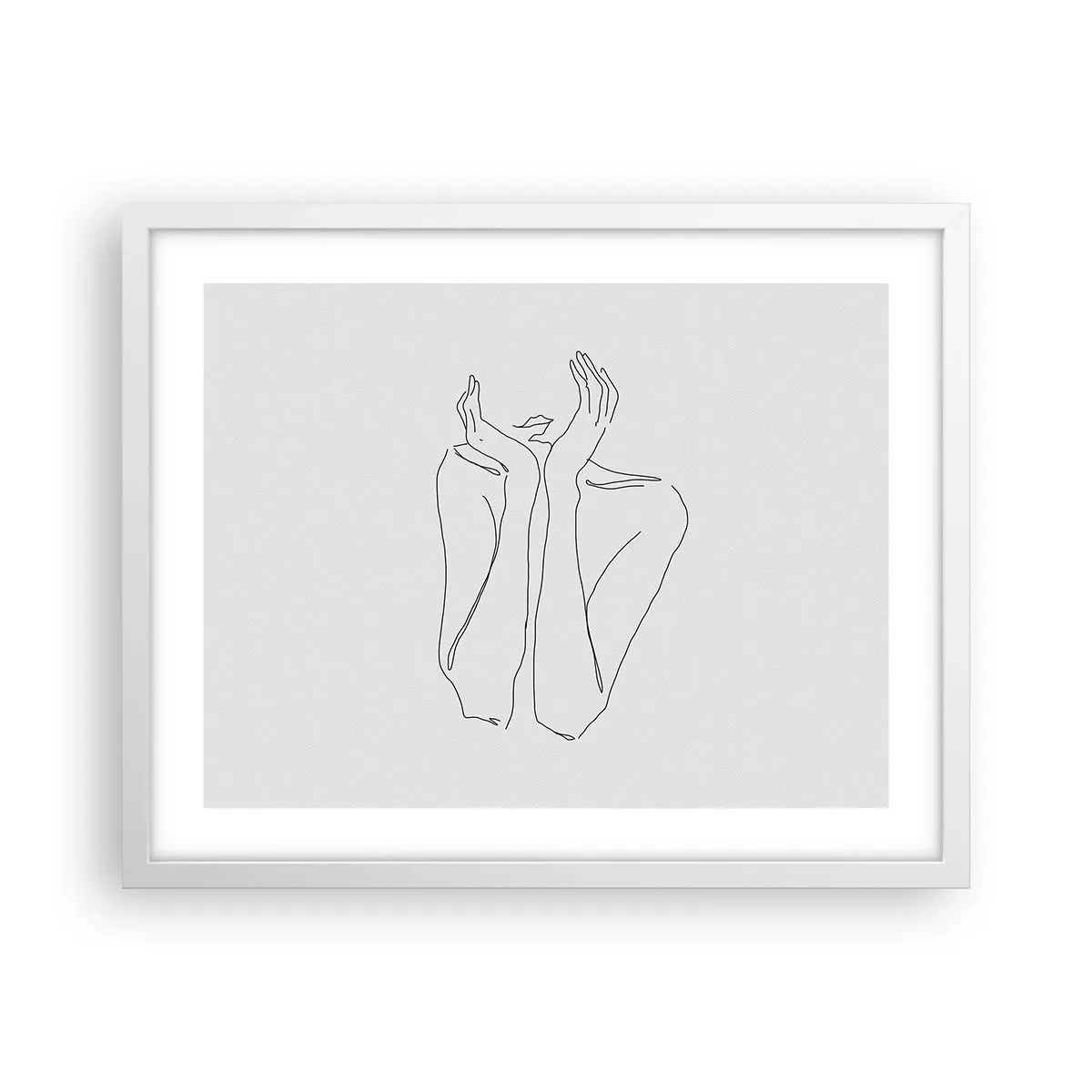 Plakát v bílém rámu - O čem sní dívky - 50x40 cm