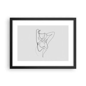 Plakát v černém rámu - Ty jsi záhada… - 40x30 cm