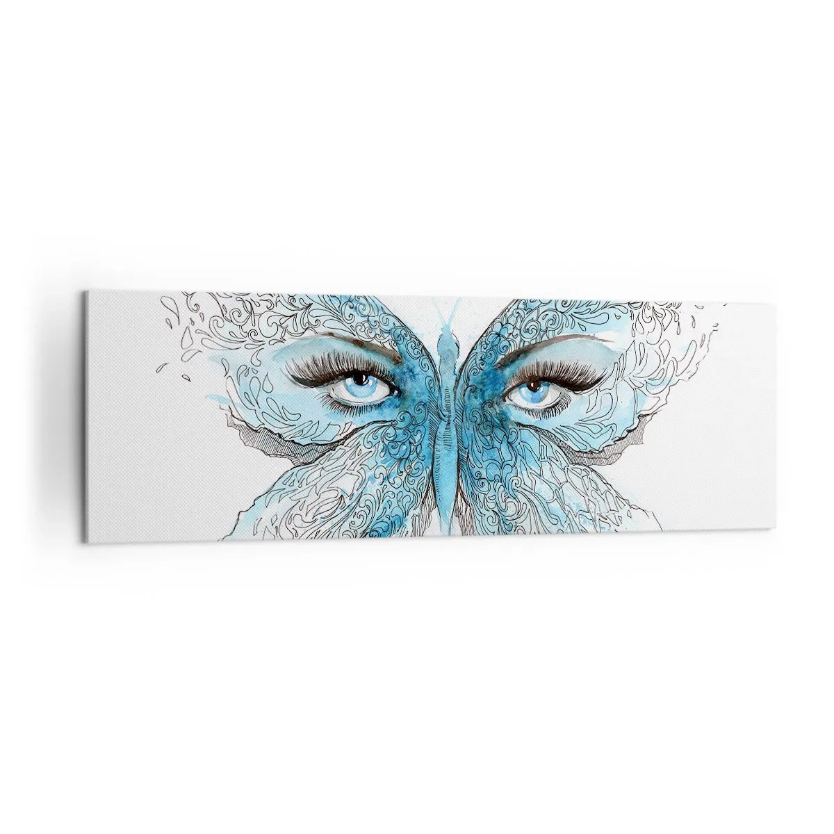 Obraz na plátně - Sýkora modřinka eros - 160x50 cm