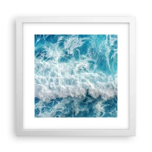 Plakát v bílém rámu - Radostně a skákavě - 30x30 cm