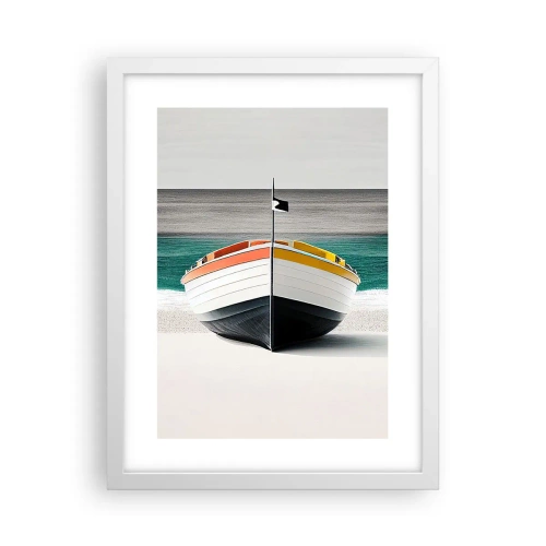 Plakát v bílém rámu - Na správném místě - 30x40 cm