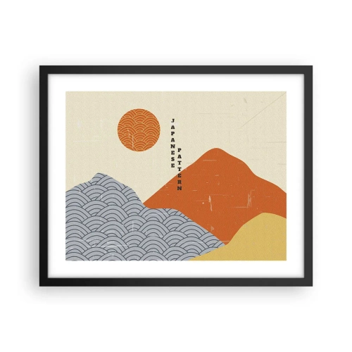 Plakát v černém rámu - V japonském duchu - 50x40 cm