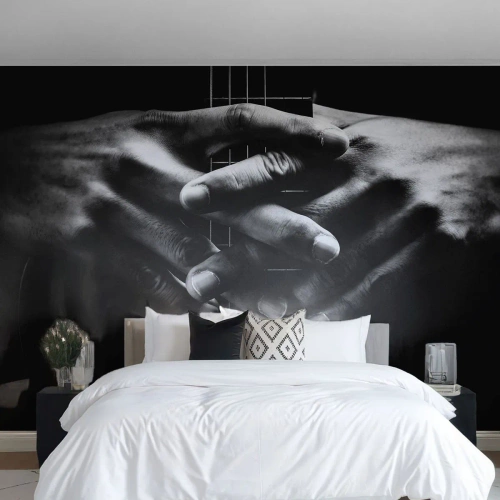 Fototapeta Premium Sand - Umělcova modlitba - Kytarista, Hudebník, Kytara - 100x70 cm