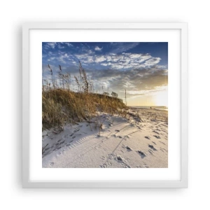 Plakát v bílém rámu - Pozvánka na procházku - 40x40 cm