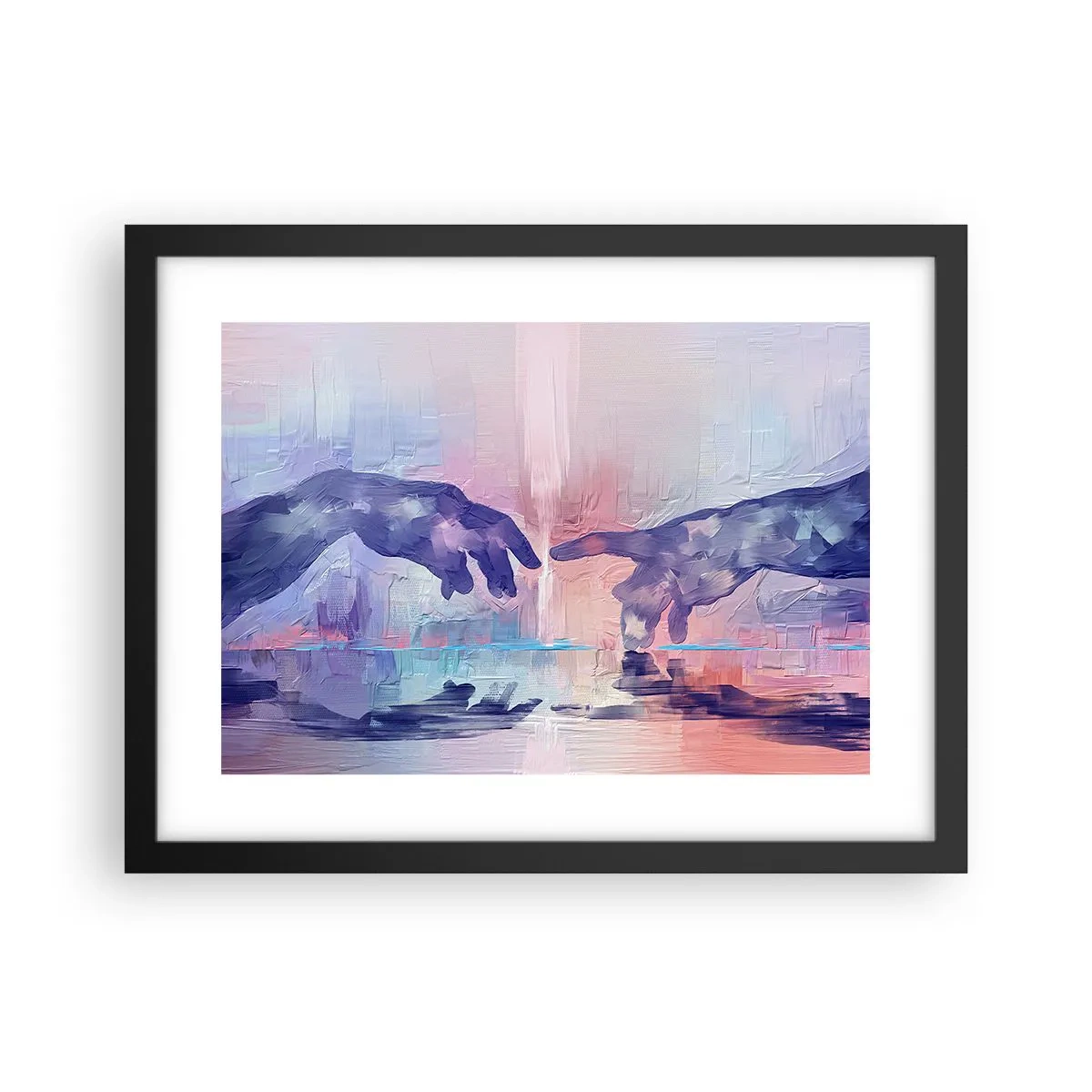 Plakát v černém rámu - Božská jiskra života - 40x30 cm