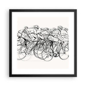 Plakát v černém rámu - Společně v týmu - 40x40 cm