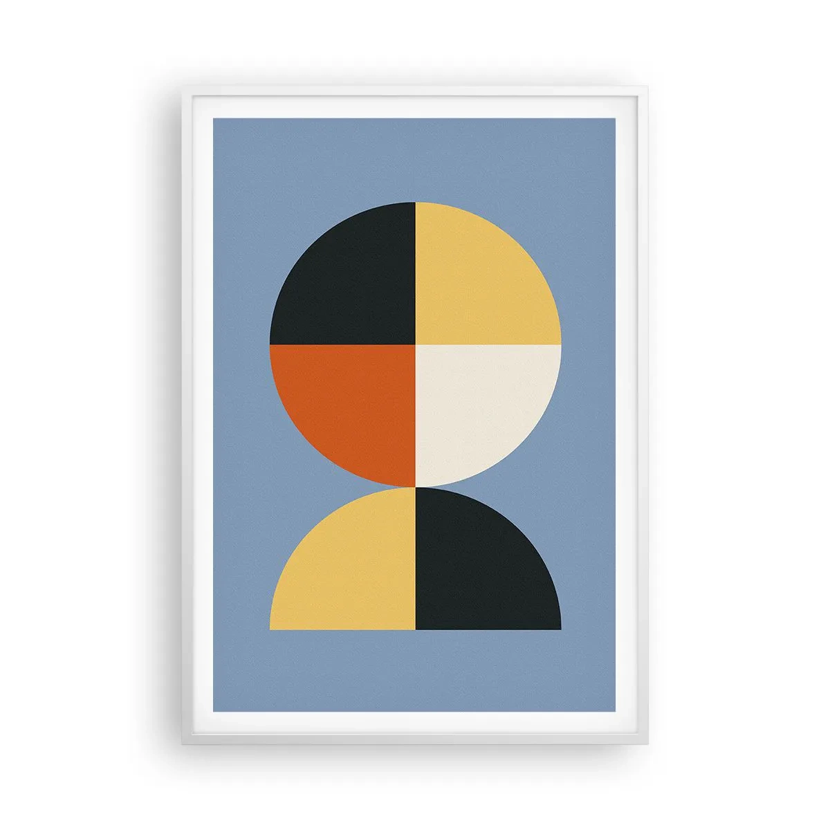 Plakát v bílém rámu - Koukej a počítej - 70x100 cm