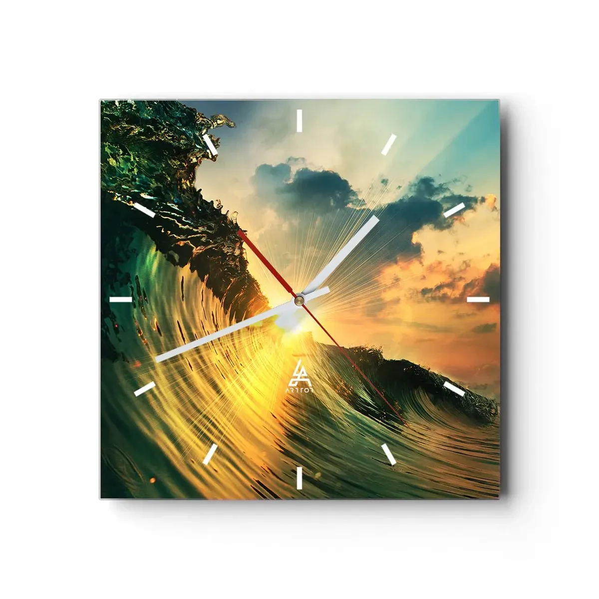 Nástěnné hodiny - Surfaři, kde jsi? - 30x30 cm