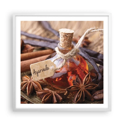 Plakát v bílém rámu - K jednotě těla a ducha - 60x60 cm