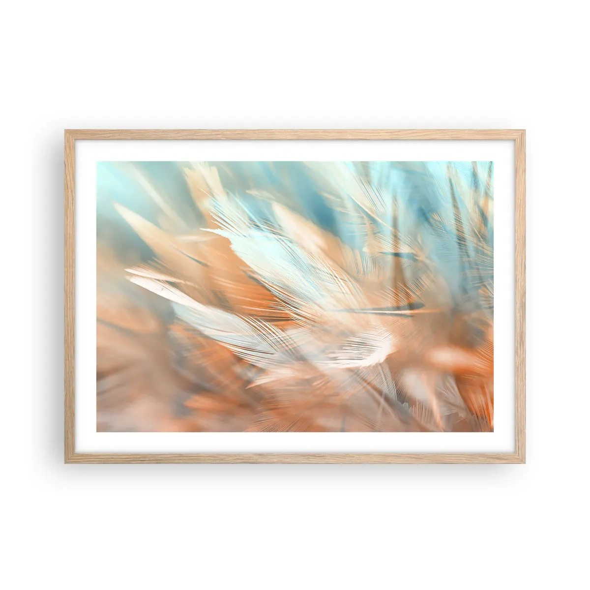 Plakát v rámu světlý dub - V krajině něhy - 70x50 cm