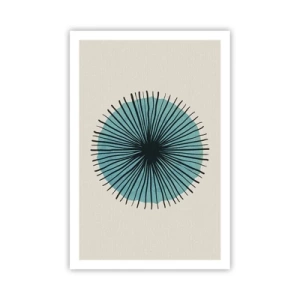 Plakát - Zářící modrá - 61x91 cm