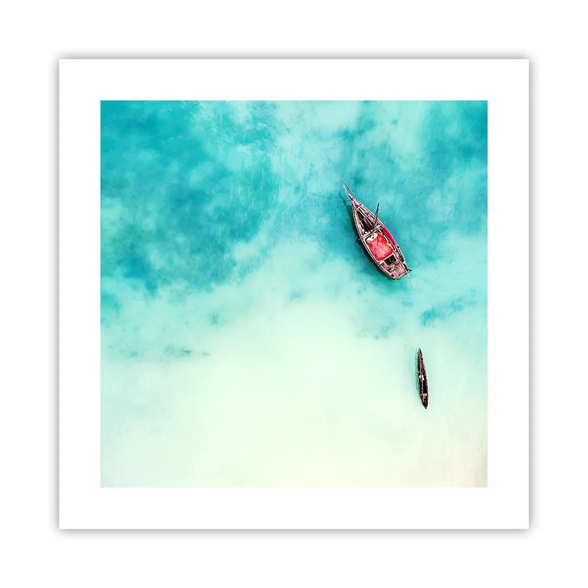 Plakát - Protože na plážích Zanzibaru, když je přebytek vody… - 40x40 cm