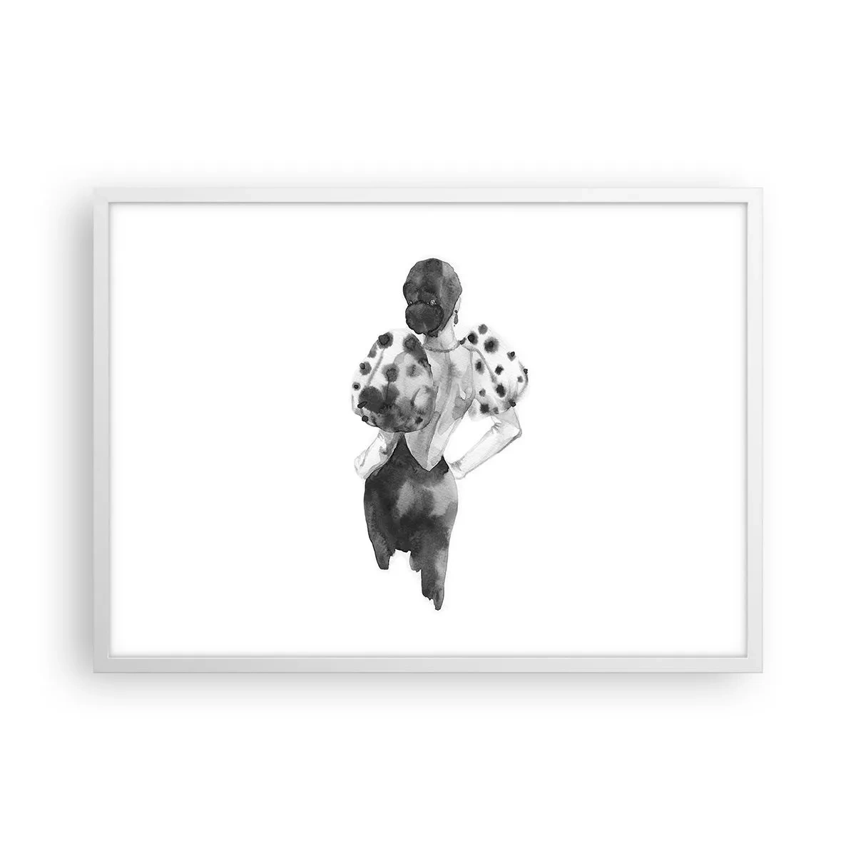 Plakát v bílém rámu - Prošla kolem - 70x50 cm