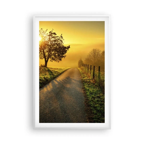 Plakát v bílém rámu - Medové odpoledne - 61x91 cm