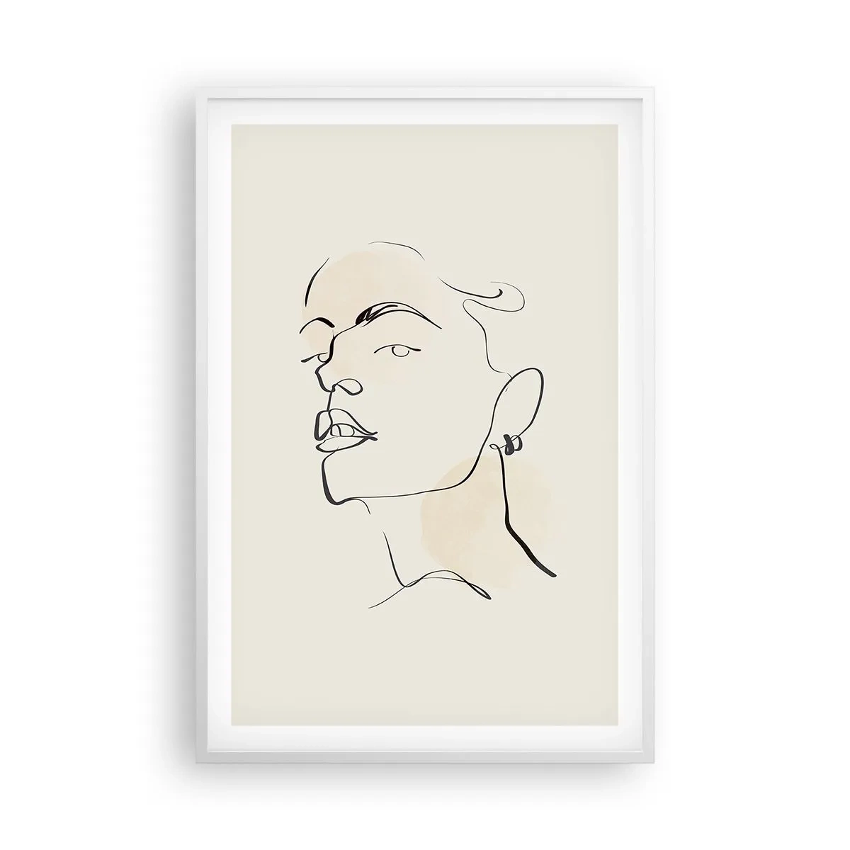 Plakát v bílém rámu - Hrdý pohled - 61x91 cm