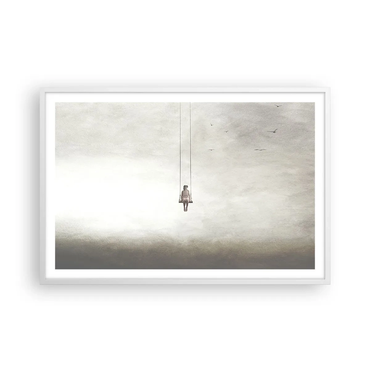 Plakát v bílém rámu - Dítě v nás - 91x61 cm