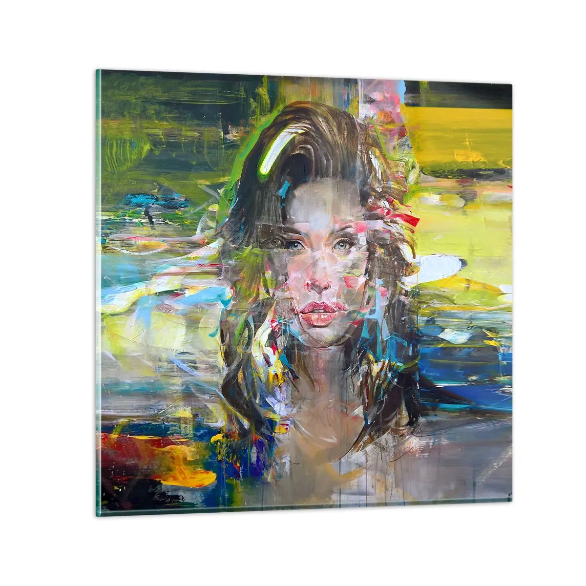 Obraz na skle - Za závojem vzduchu - 60x60 cm