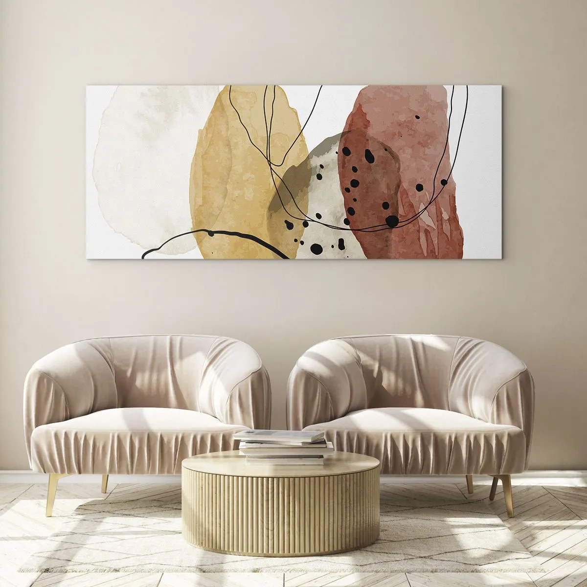 Obraz na skle - Jako lehký, průzračný vzduch - 120x50 cm