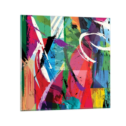 Obraz na skle - Rychle, živě a čile - 70x70 cm