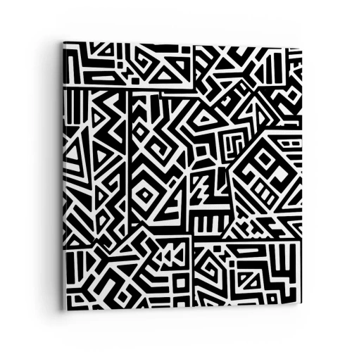 Obraz na plátně - Předkolumbovská kompozice - 70x70 cm