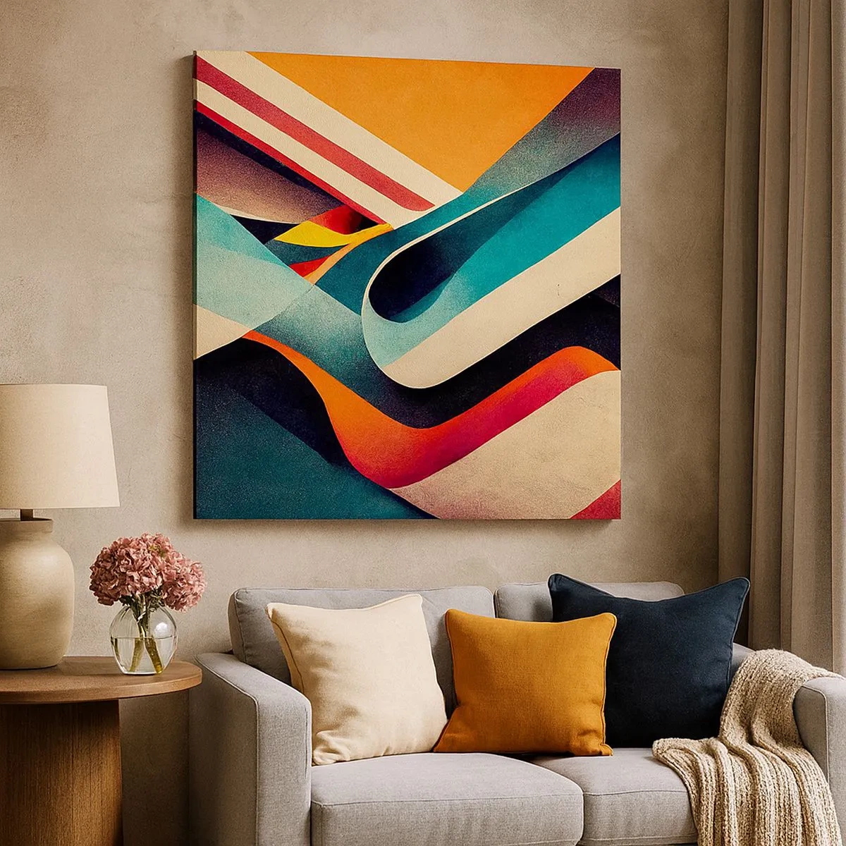 Obraz na plátně - Intenzivní kompozice - 30x30 cm