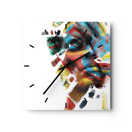 Nástěnné hodiny - Pestrá osobnost - 30x30 cm