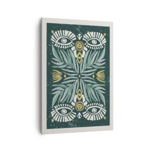 Obraz na plátně - Jako lidová vystřihovánka - 70x100 cm