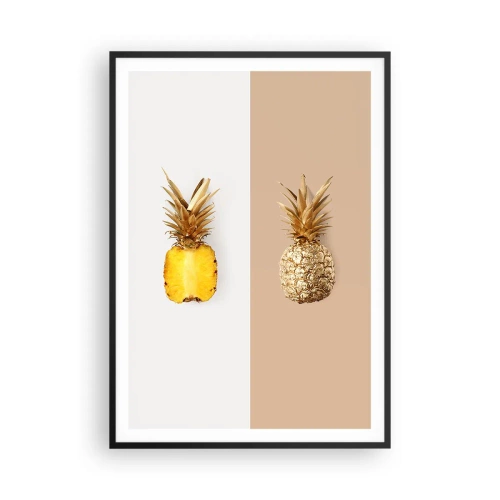 Plakát v černém rámu - Ananas pro nás - 70x100 cm