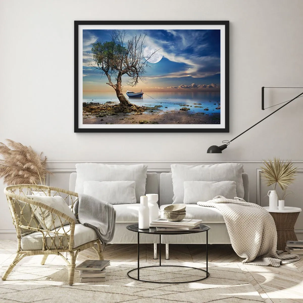 Plakát v černém rámu - Je to konec nebo začátek? - 100x70 cm