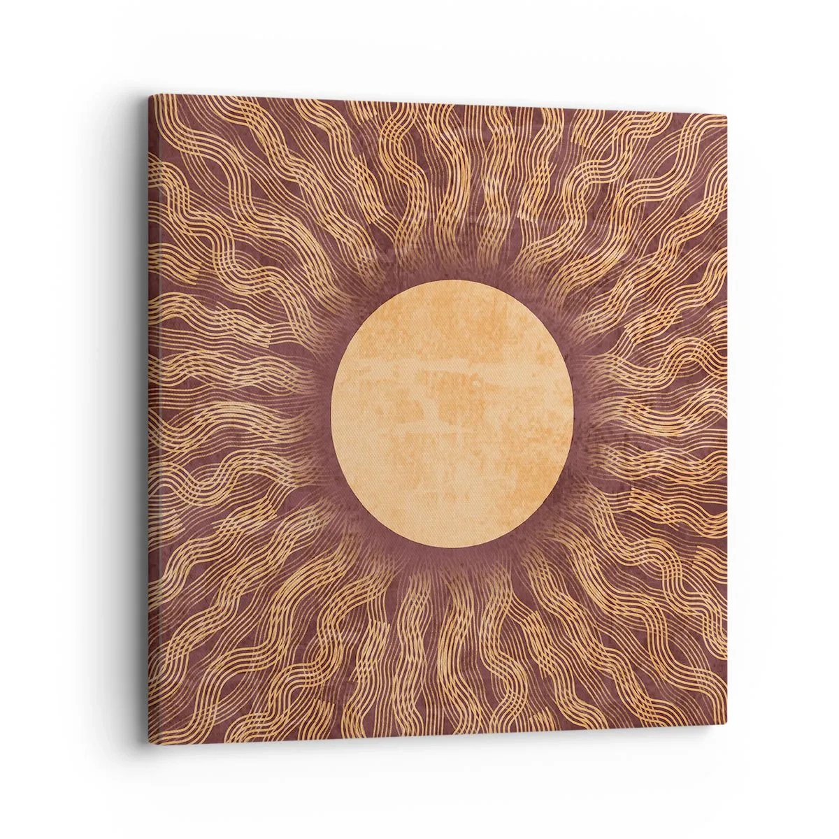 Obraz na plátně - Ikona slunce - 30x30 cm