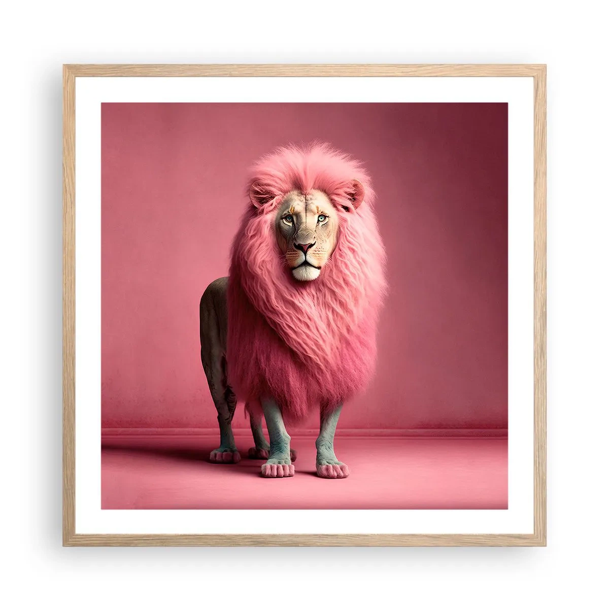 Plakát v rámu světlý dub - A už se nebojíš - 60x60 cm