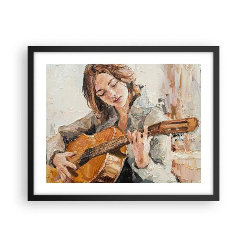 Plakát v černém rámu - Koncert pro kytaru a dívčí srdce - 50x40 cm