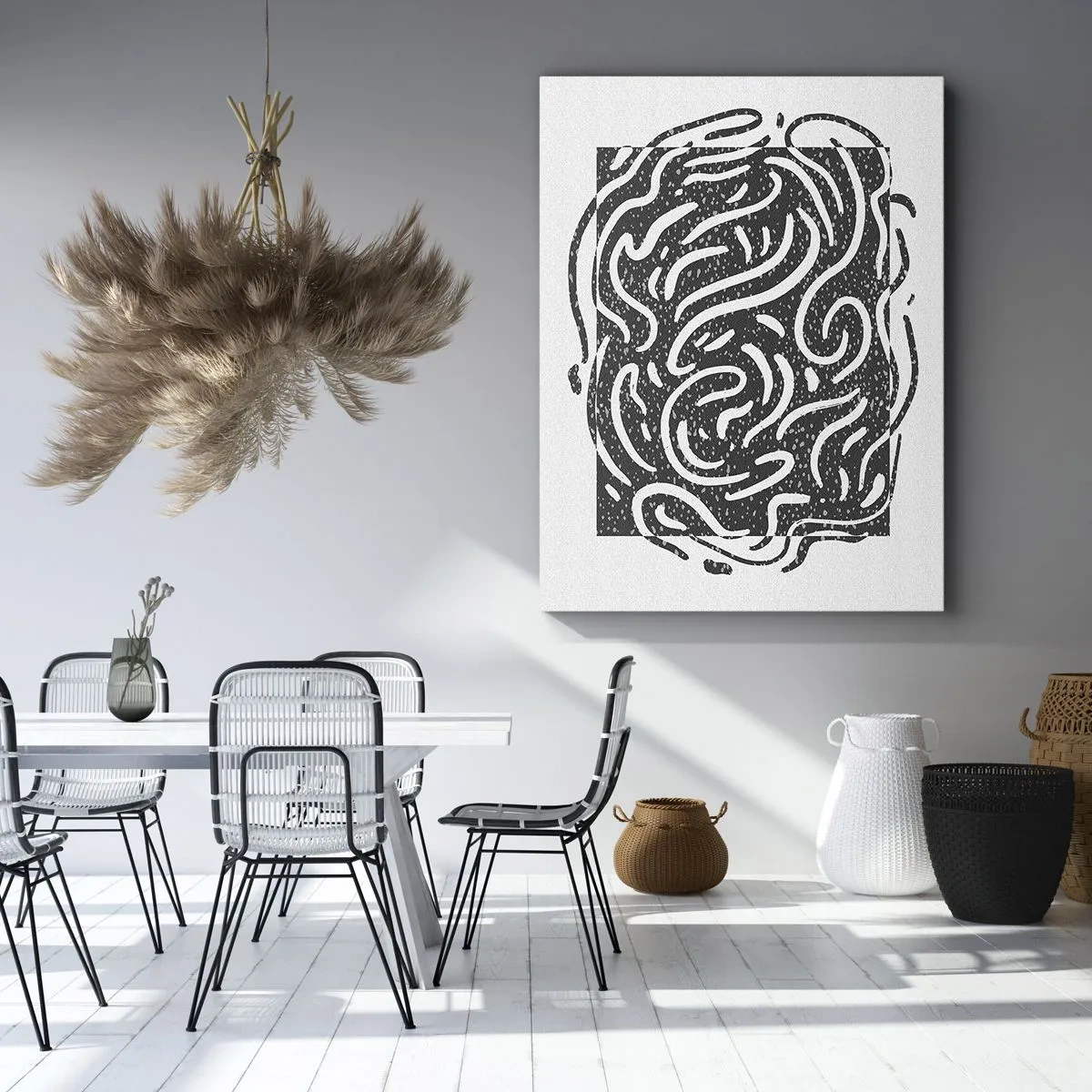 Obraz na plátně - Abstrakce: tanec radosti - 55x100 cm