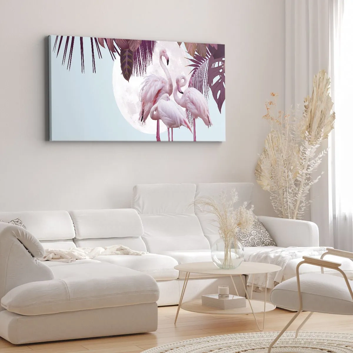 Obraz na plátně - Tři ptačí grácie - 100x40 cm