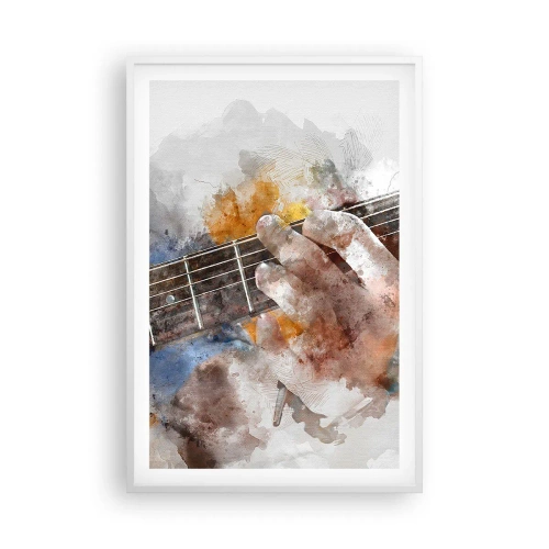 Plakát v bílém rámu - Poezie mezi strunami - 61x91 cm