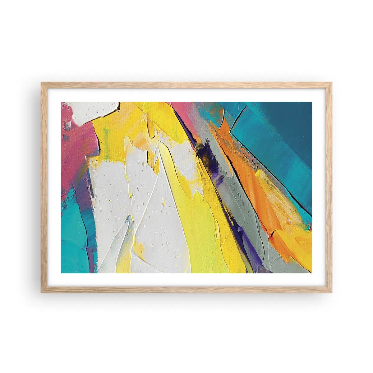 Plakát v rámu světlý dub - Anatomie světla - 70x50 cm