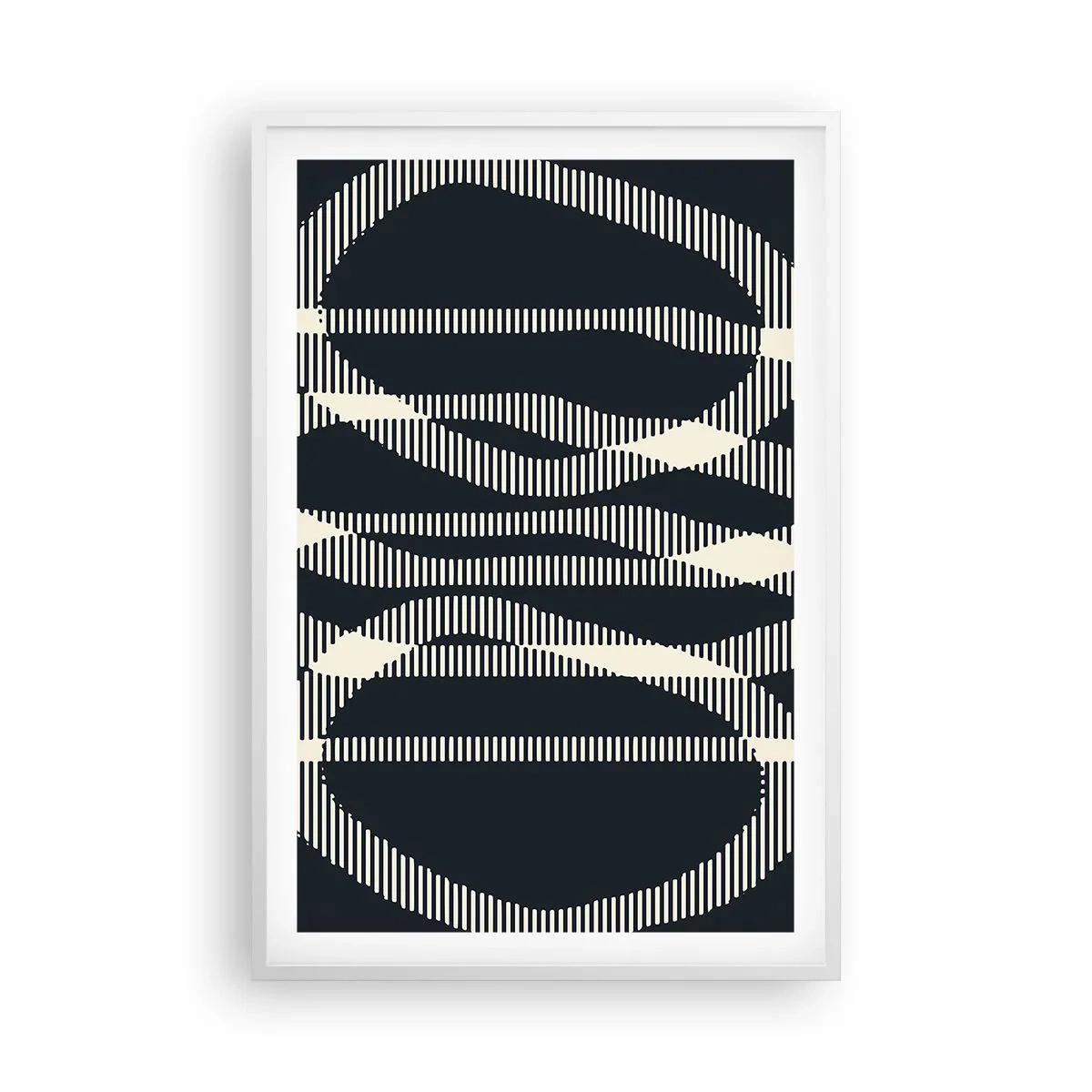 Plakát v bílém rámu - Pokus o prolomení temnoty - 61x91 cm