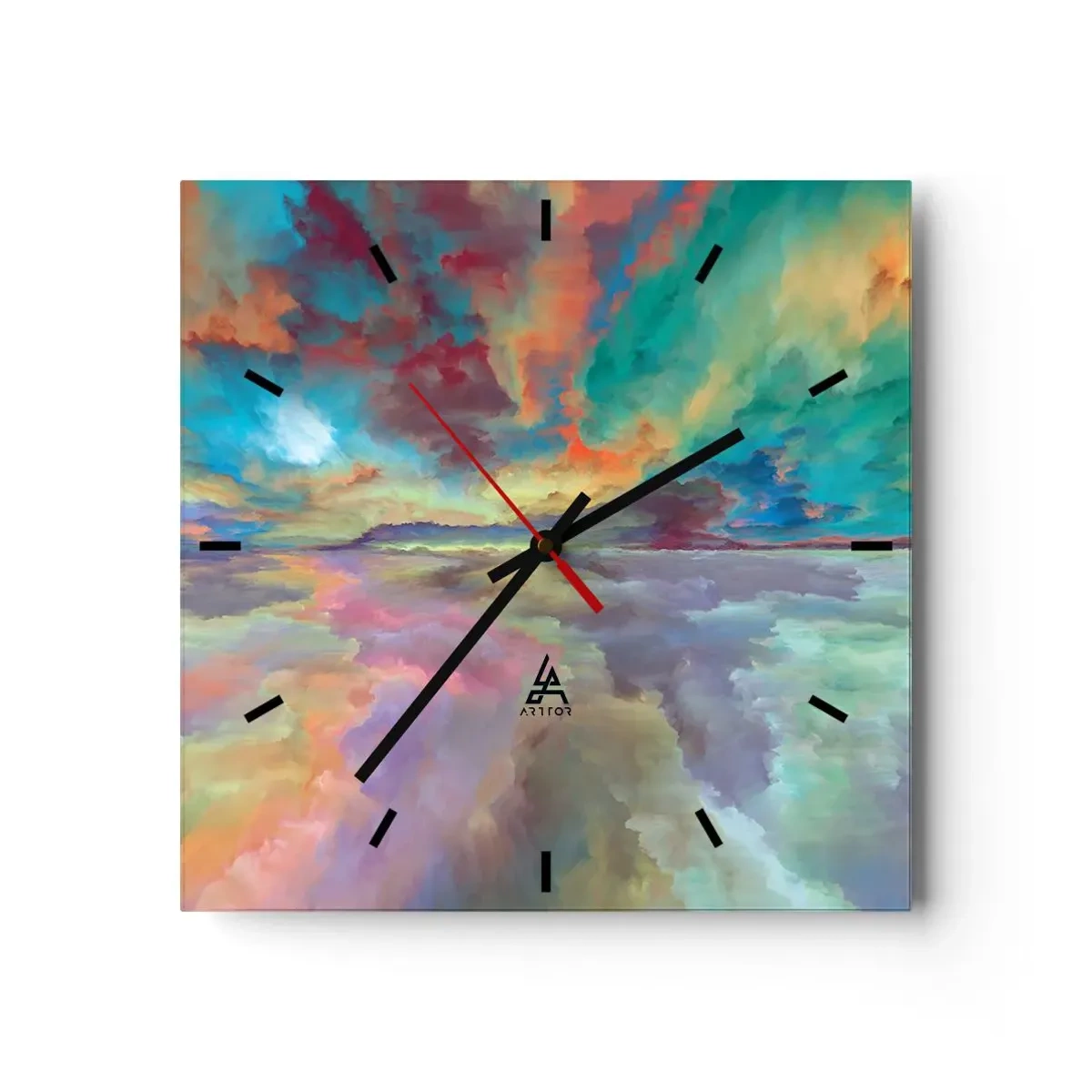 Nástěnné hodiny - Dvě nebe - 30x30 cm