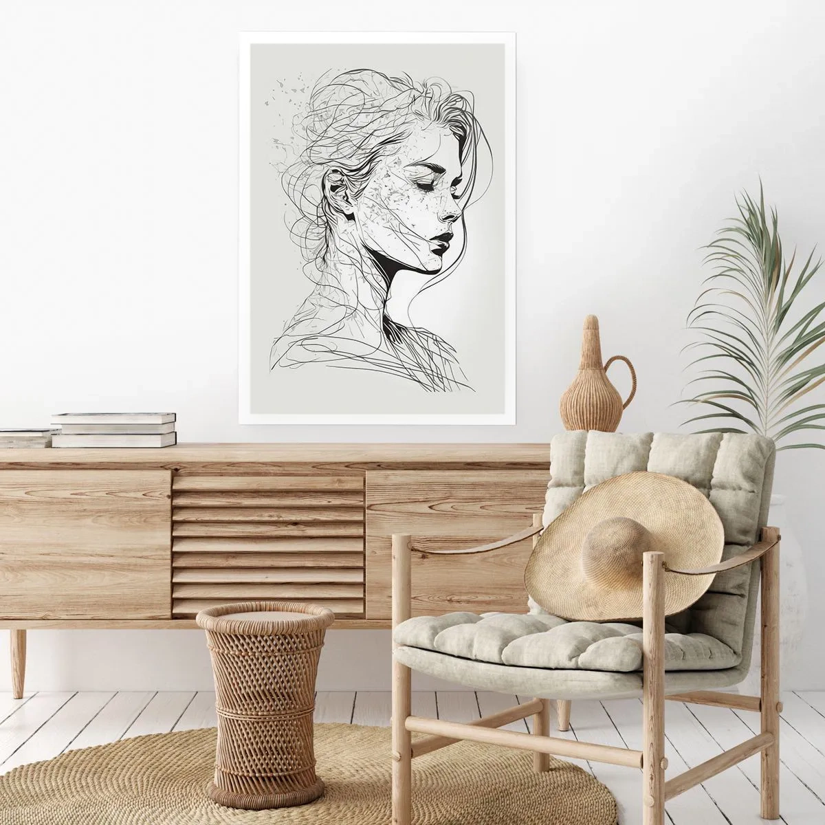 Plakát - Portrét v zamyšlení - 61x91 cm