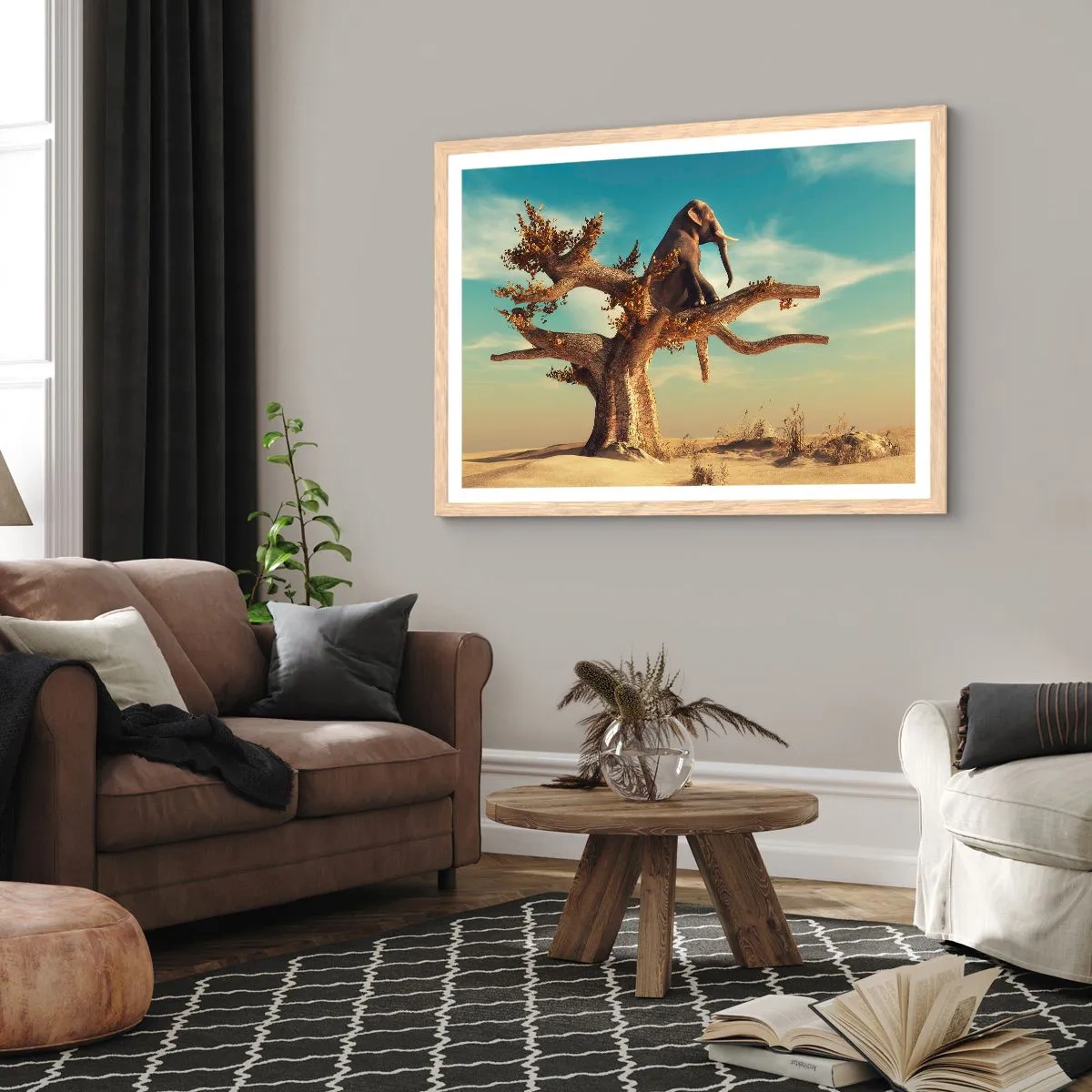 Plakát v rámu světlý dub - Nový úhel pohledu - 70x50 cm