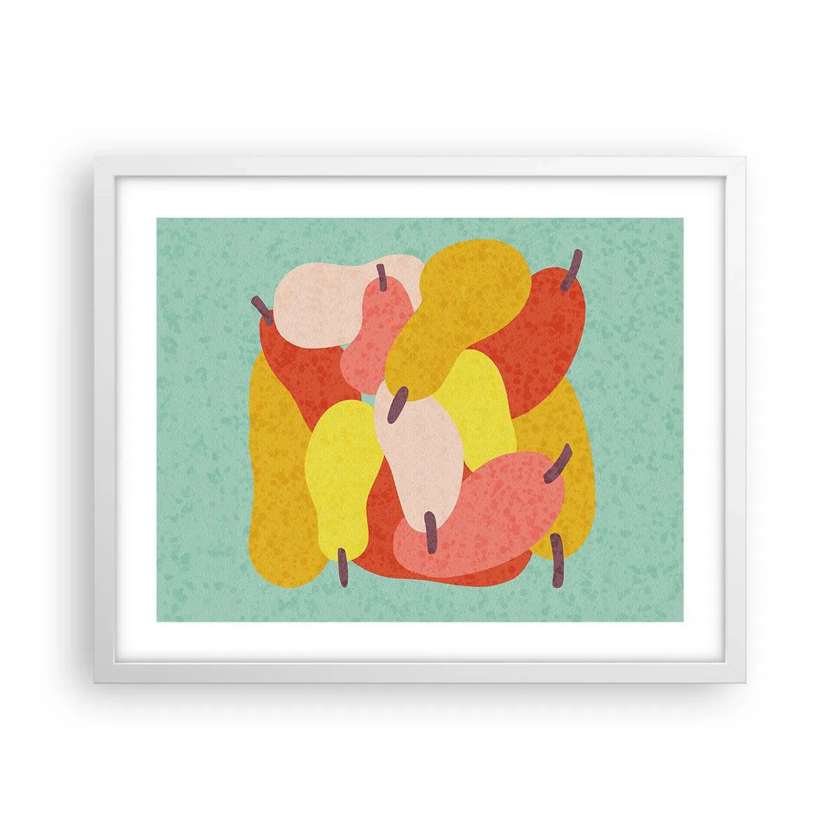 Plakát v bílém rámu - Ochutnejte letní slunce - 50x40 cm