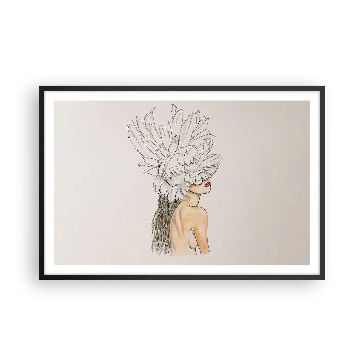 Plakát v černém rámu - Vrchol krásy - 91x61 cm