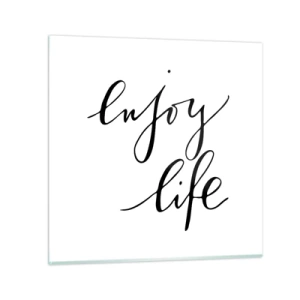 Obraz na skle - Není co dodat… - 70x70 cm