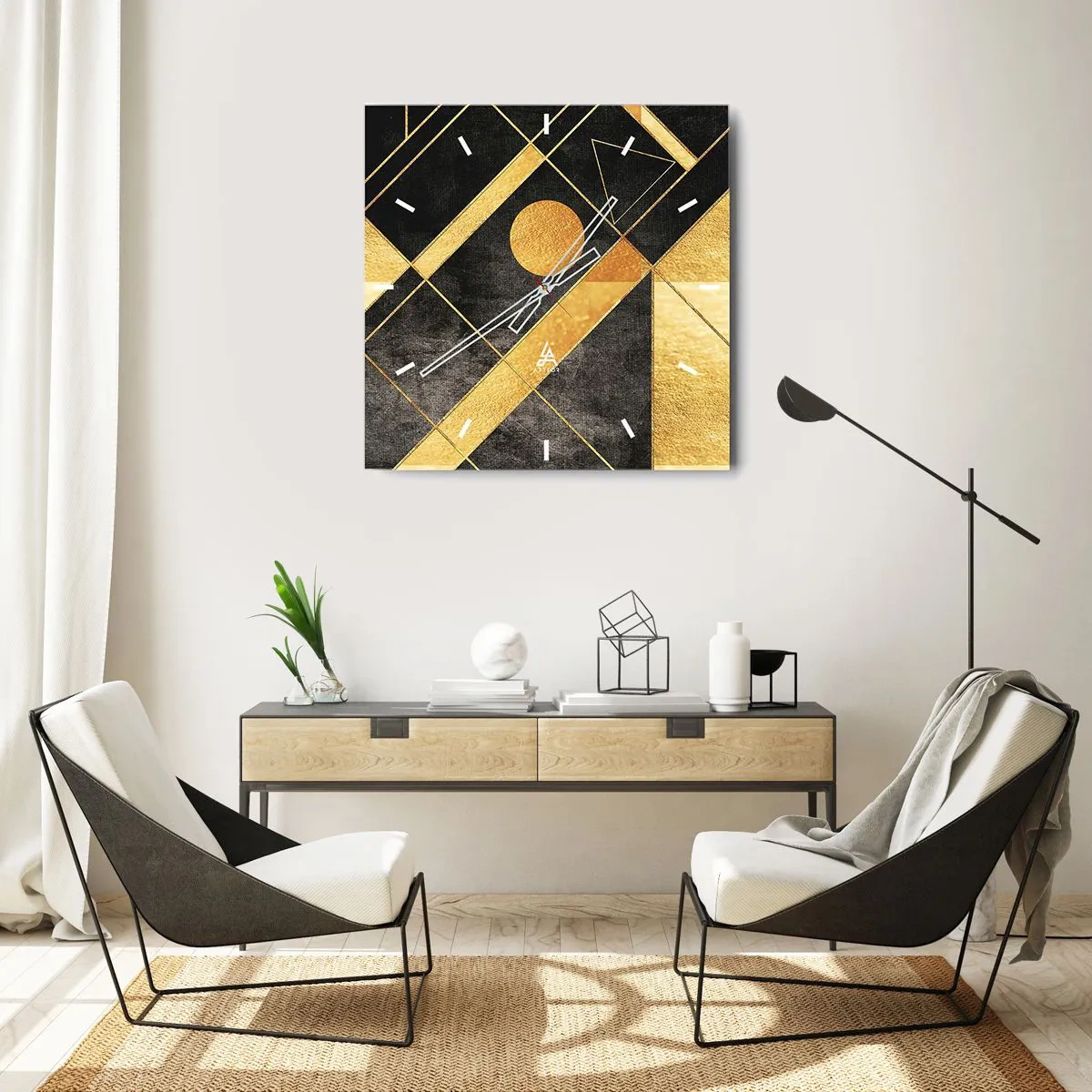 Nástěnné hodiny - Slunce pouště - 30x30 cm