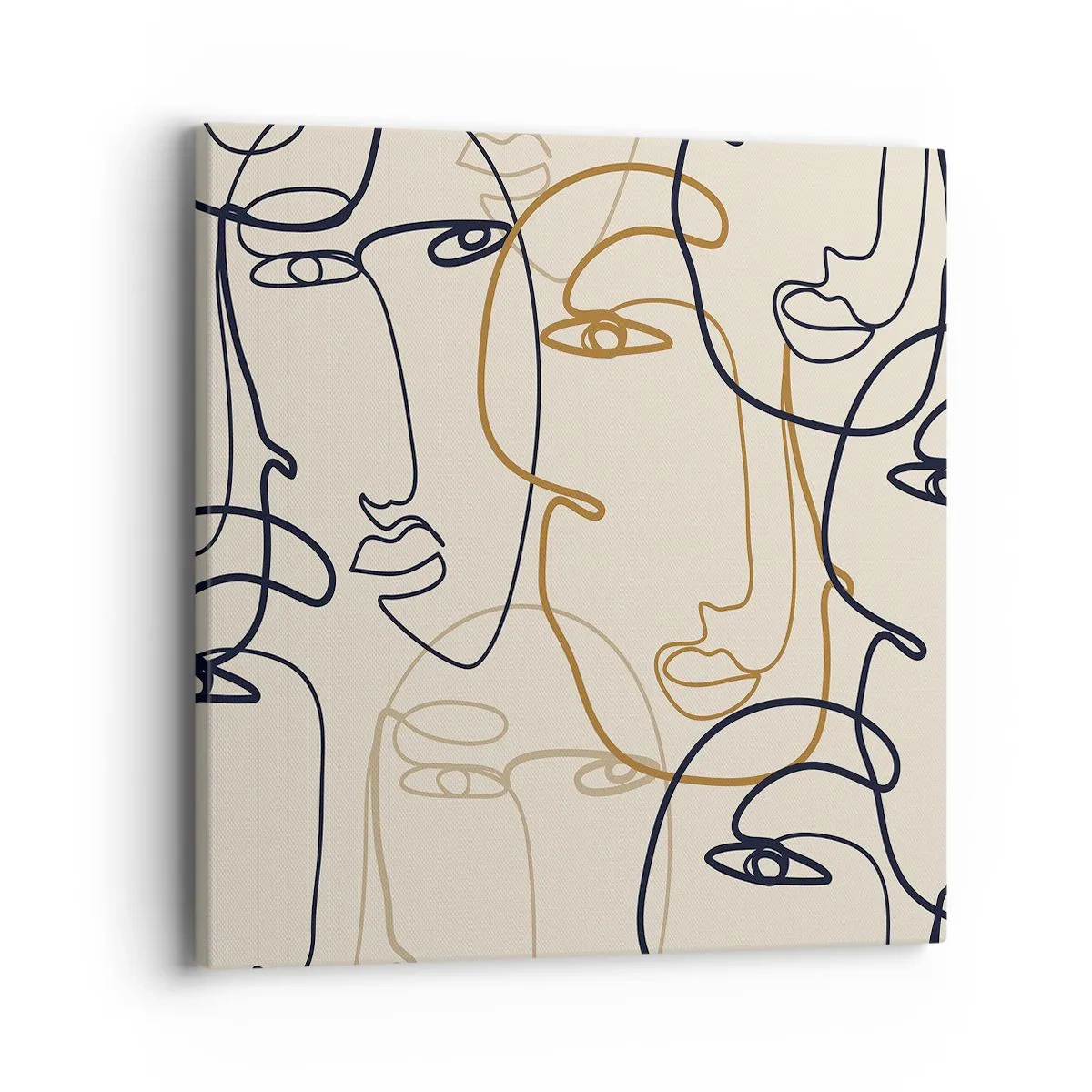 Obraz na plátně - Portrét znásobený - 40x40 cm