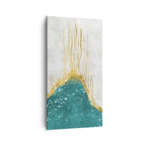 Obraz na plátně - Zlatý příliv - 55x100 cm