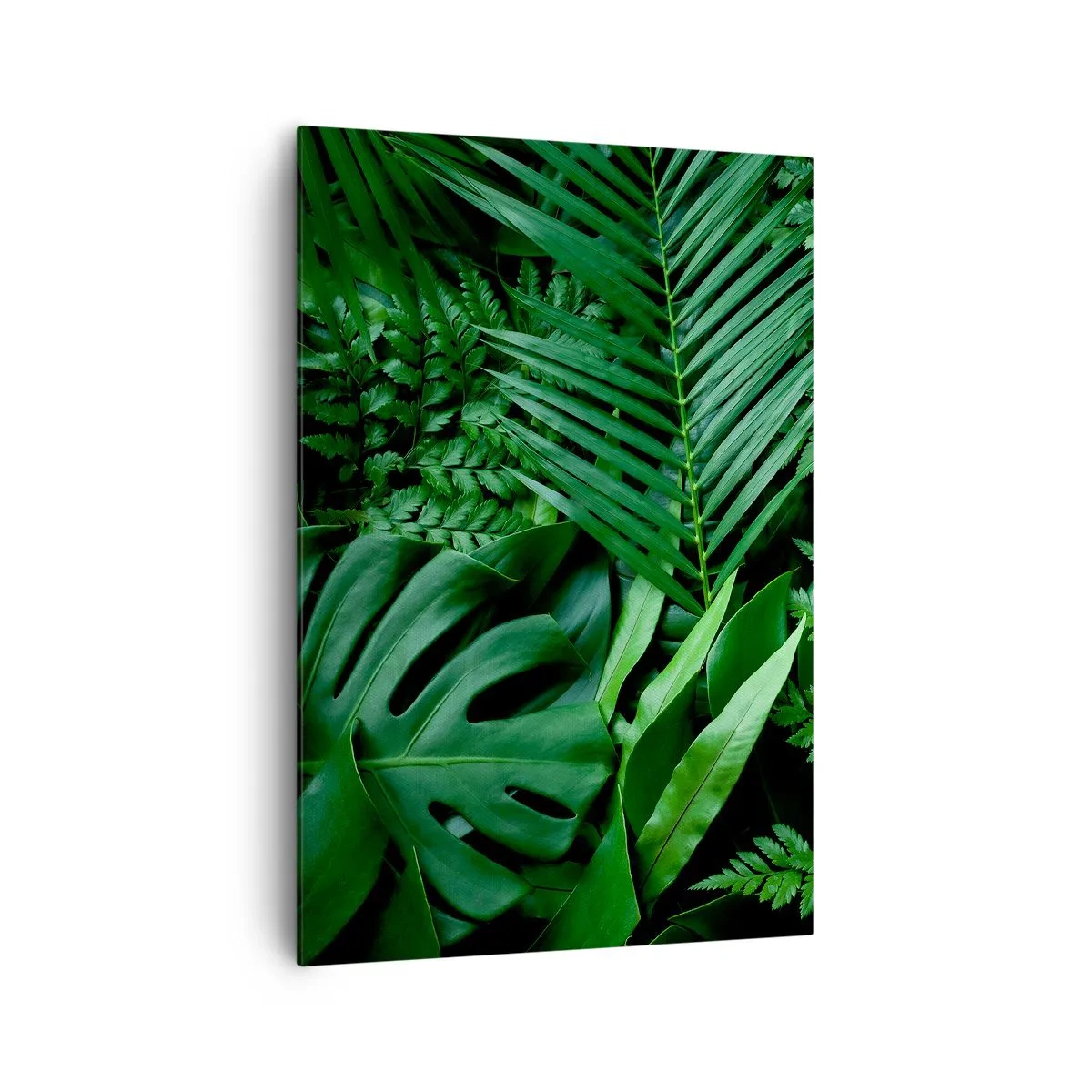 Obraz na plátně - Objaté v zeleni - 70x100 cm